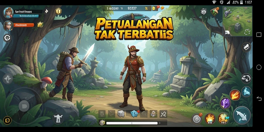 Tampilan gameplay mendebarkan di petualangan 93337.