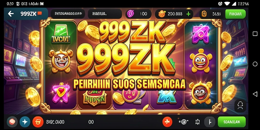 Screenshot utama 999ZK menghadirkan gameplay Slot yang menarik.