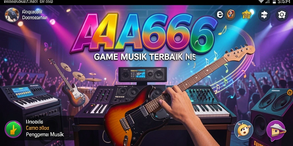 Gameplay menarik AA666 menampilkan tantangan musik yang seru.