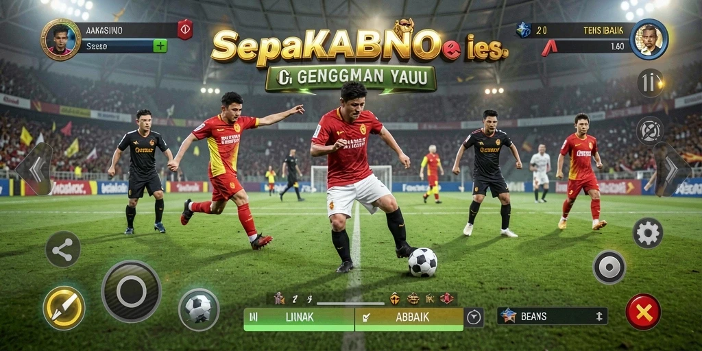 Gameplay sepak bola yang mendebarkan di AAKASINO.