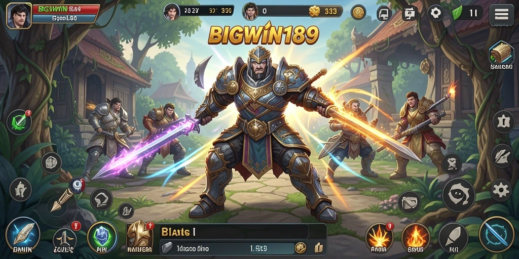 Gameplay mendebarkan BIGWIN189 dalam mode strategi SLG.
