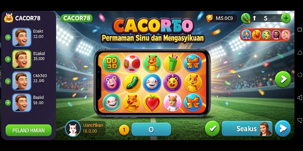 Tampilan gameplay menarik dan seru dari CACOR78.