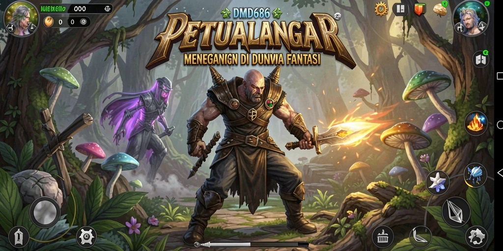Screenshot utama DMD686 menunjukkan aksi petualangan yang mendebarkan.
