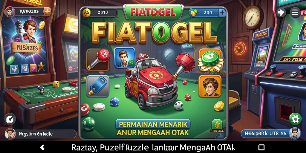 Screenshot gameplay FIATOGEL menampilkan tantangan puzzle yang menarik dan mengasyikkan.