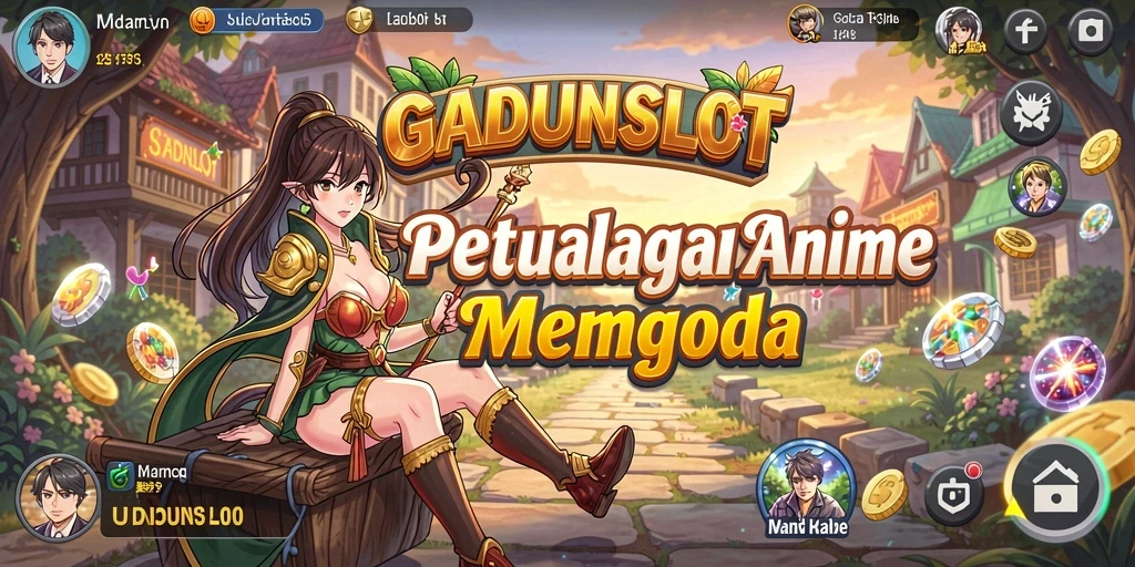 Gameplay seru GADUNSLOT dengan karakter Anime yang memikat.