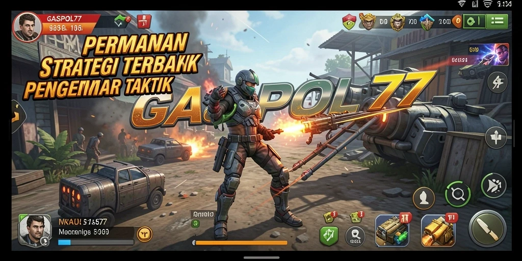 Screenshot GASPOL77 menampilkan gameplay strategi yang mendebarkan.