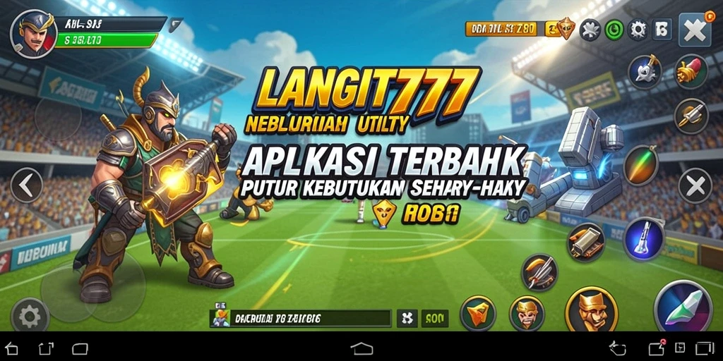 Screenshot utama LANGIT777 menampilkan antarmuka intuitif aplikasi Utility yang memudahkan pengguna.
