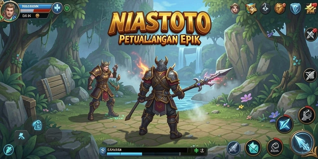 Tampilan gameplay seru dalam petualangan RPG NIASTOTO.