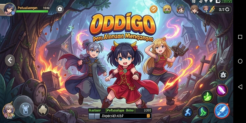 Tampilan menarik dalam gameplay Anime ODDIGO.