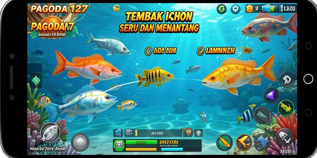 Skrinsut gameplay seru Tembak Ikan dari PAGODA127.