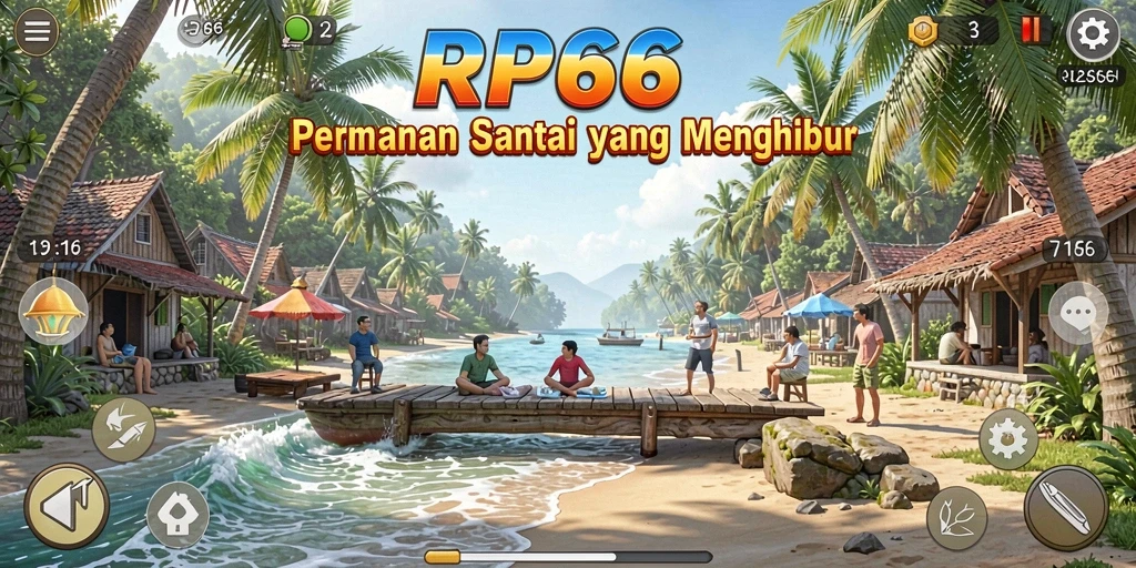 Tangkapan layar utama RP66 menampilkan gameplay santai yang menghibur.