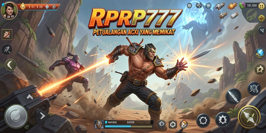 Tampilan gameplay RPRP777 yang penuh aksi dan petualangan.