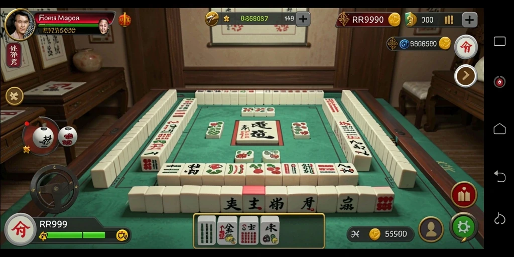 Tampilan gameplay RR999 yang menarik dan interaktif dalam Mahjong.