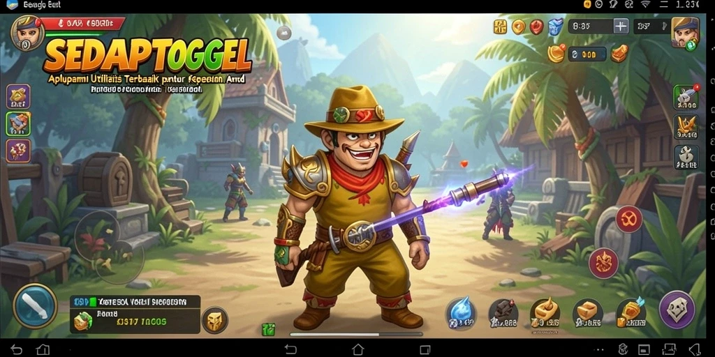 Screenshot aplikasi SEDAPTOGEL menampilkan fitur utilitas yang menarik.