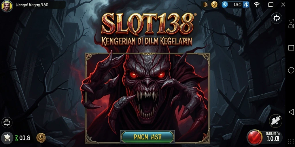 Menampilkan ketegangan dan suasana menyeramkan dalam gameplay SLOT138.