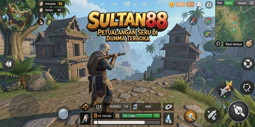 Tangkapan layar gameplay SULTAN88 dengan dunia terbuka yang menakjubkan.