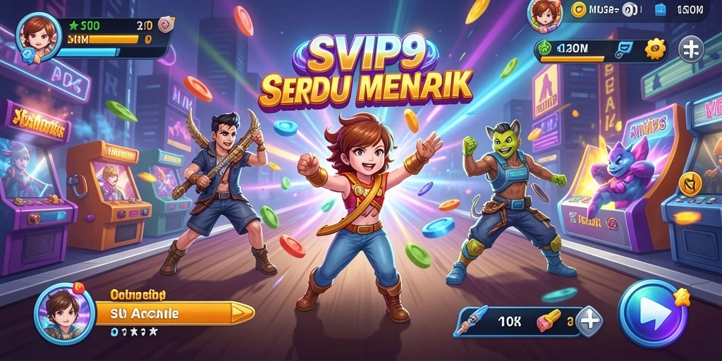 Tampilan menarik dari gameplay SVIP9 yang penuh warna.