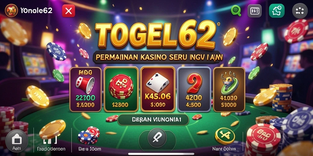 Tampilan gameplay seru TOGEL62 yang penuh aksi Kasino.