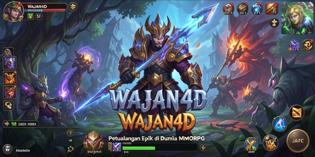 Tampilan gameplay WAJAN4D yang mendebarkan dalam dunia MMORPG.