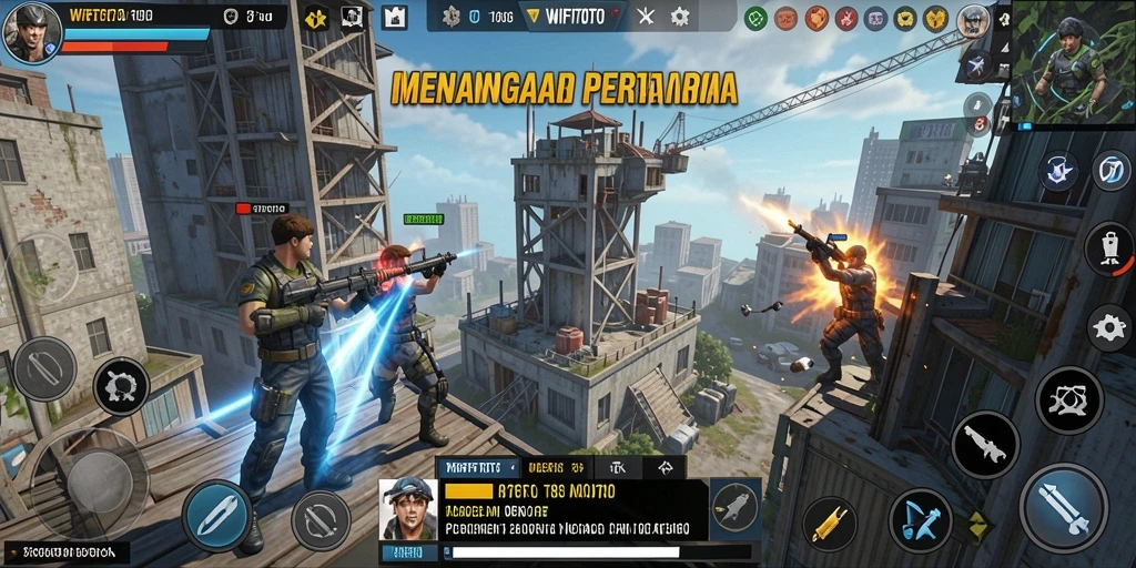Tangkapan layar WIFITOTO menampilkan aksi seru dalam pertahanan menara.